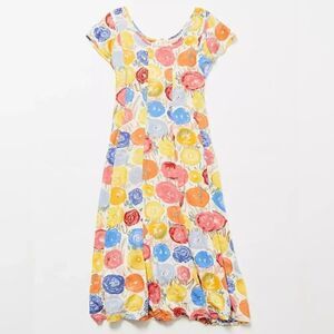 Vintage Jams World Floral Scoop Neck Dress Sz M